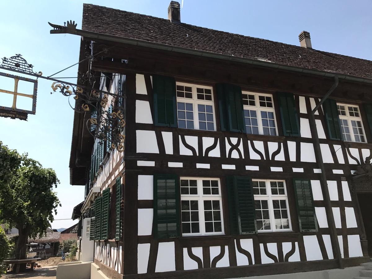 Gasthaus Zum Goldenen Kreuz Rafz Esterno foto